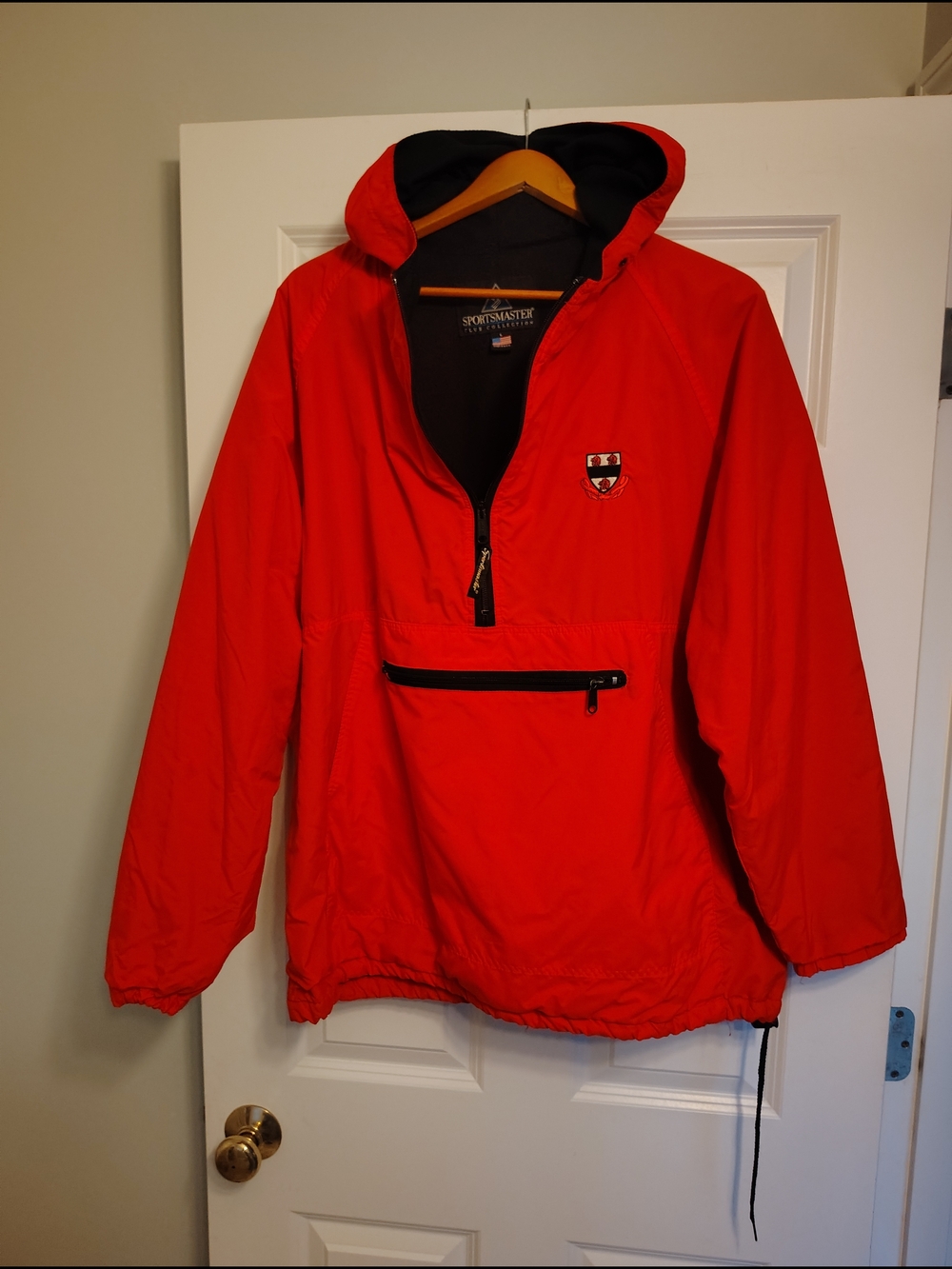 Hooded Anorak Style Windbreaker
